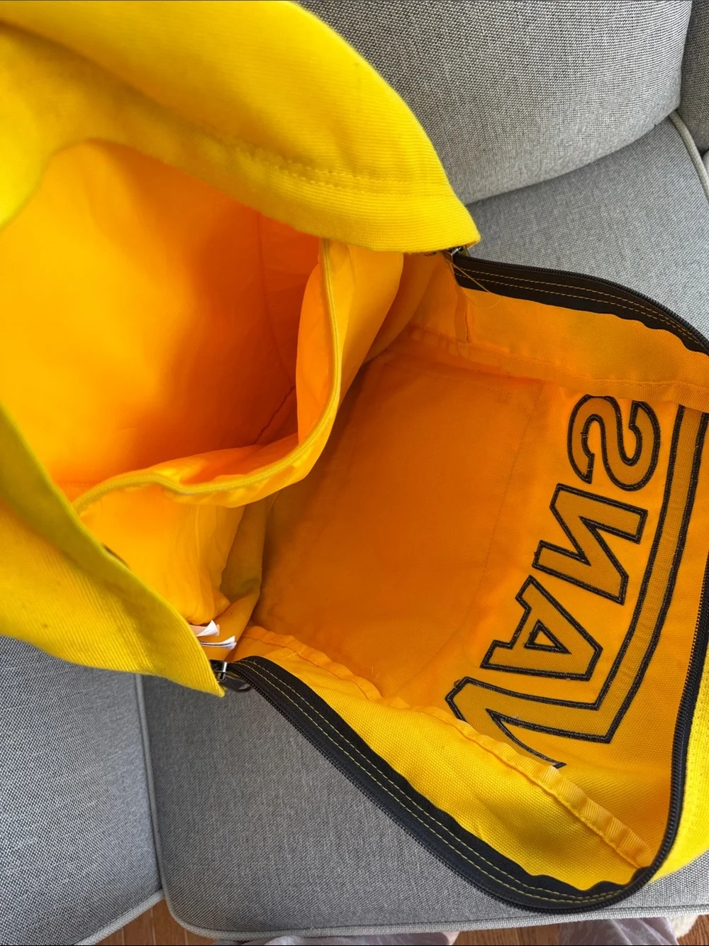 VANS Old Skool III Backpack - Lemon Chrome / yellow Black lettering